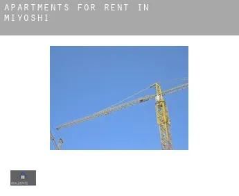Apartments for rent in  Miyoshi
