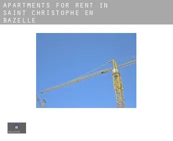 Apartments for rent in  Saint-Christophe-en-Bazelle
