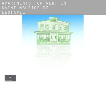 Apartments for rent in  Saint-Maurice-de-Lestapel
