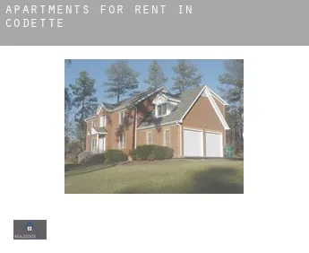 Apartments for rent in  Codette