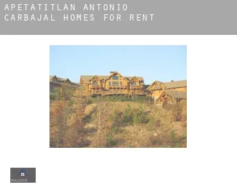 Apetatitlán Antonio Carbajal  homes for rent