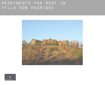 Apartments for rent in  Villa de Don Fadrique